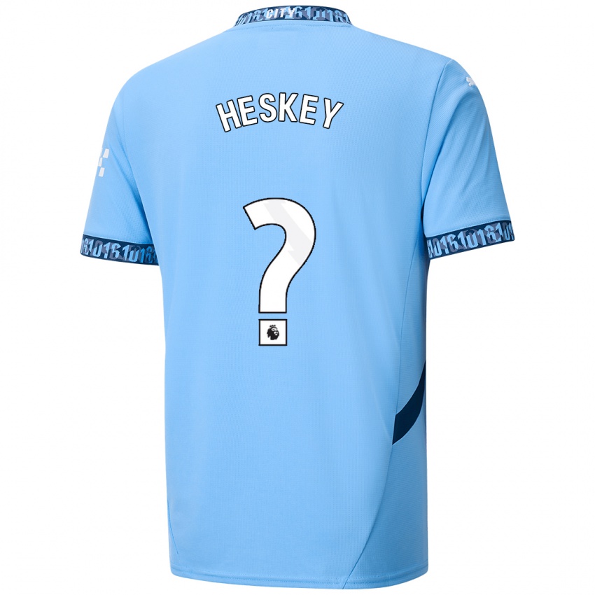 Dětské Reigan Heskey #0 Námořnická Modř Domů Hráčské Dresy 2024/25 Dres