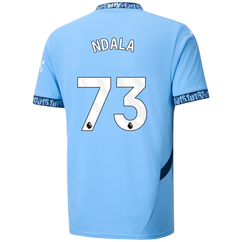 Dětské Joel Ndala #73 Námořnická Modř Domů Hráčské Dresy 2024/25 Dres