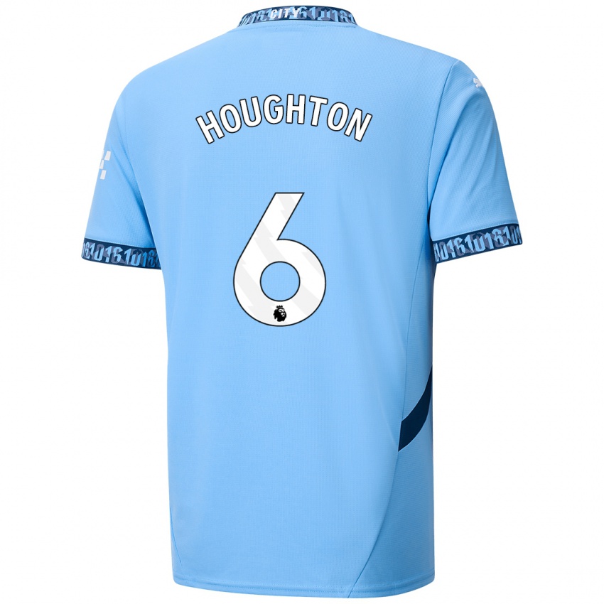 Dětské Steph Houghton #6 Námořnická Modř Domů Hráčské Dresy 2024/25 Dres