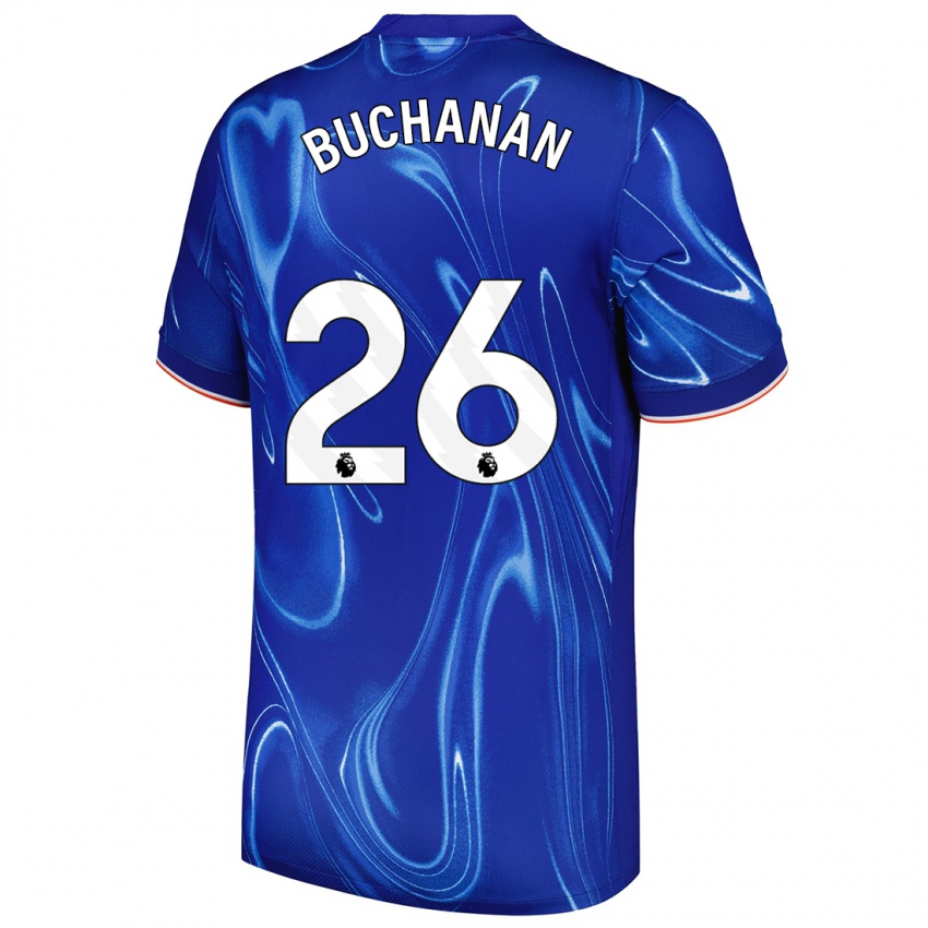 Dětské Kadeisha Buchanan #26 Modrá Bílá Domů Hráčské Dresy 2024/25 Dres