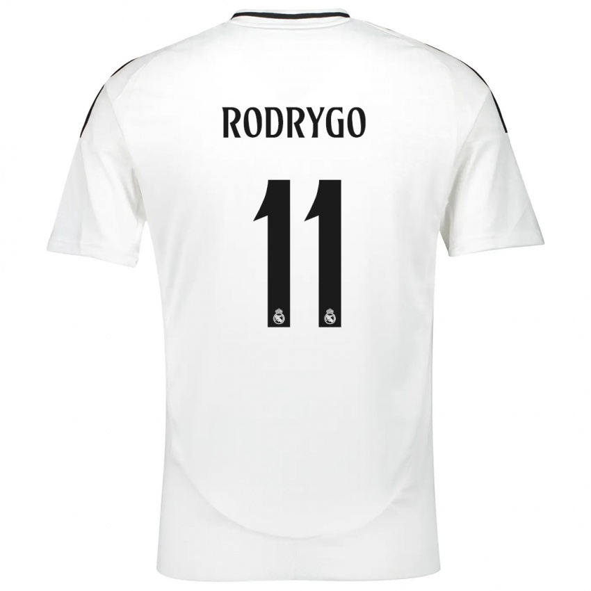 Dětské Rodrygo #11 Bílý Domů Hráčské Dresy 2024/25 Dres