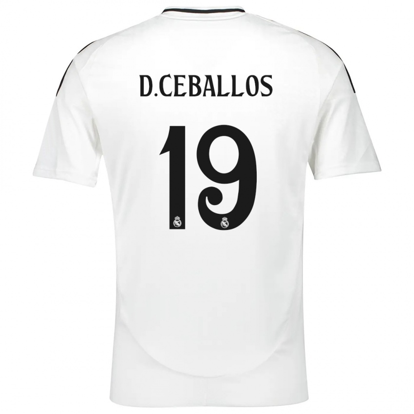 Dětské Dani Ceballos #19 Bílý Domů Hráčské Dresy 2024/25 Dres