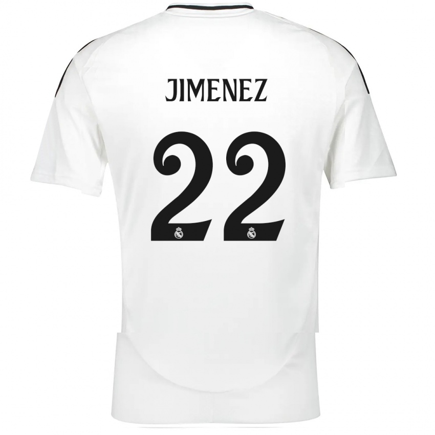 Dětské David Jimenez #22 Bílý Domů Hráčské Dresy 2024/25 Dres