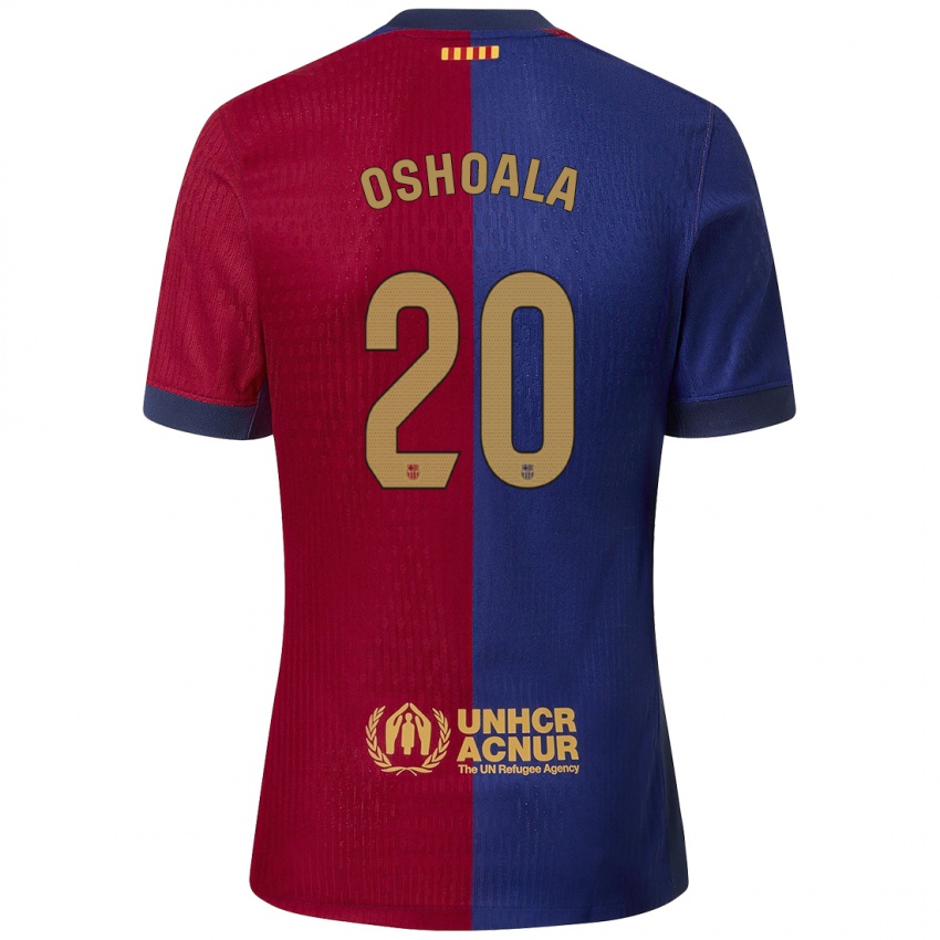 Dětské Asisat Oshoala #20 Modrá Červená Domů Hráčské Dresy 2024/25 Dres