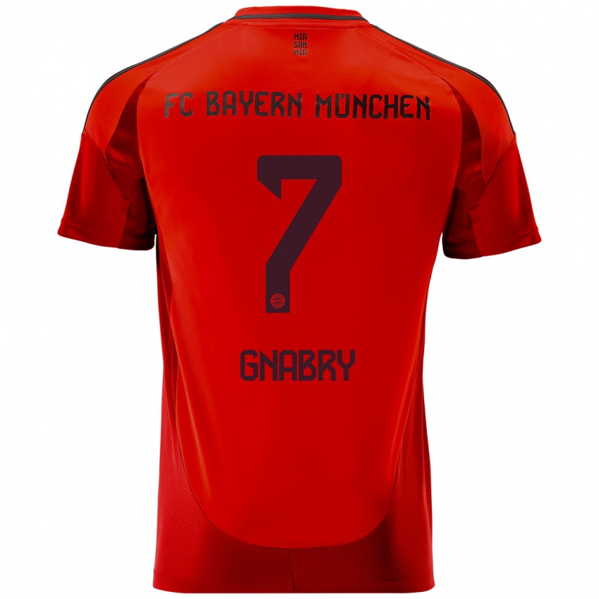 Dětské Serge Gnabry #7 Červený Domů Hráčské Dresy 2024/25 Dres