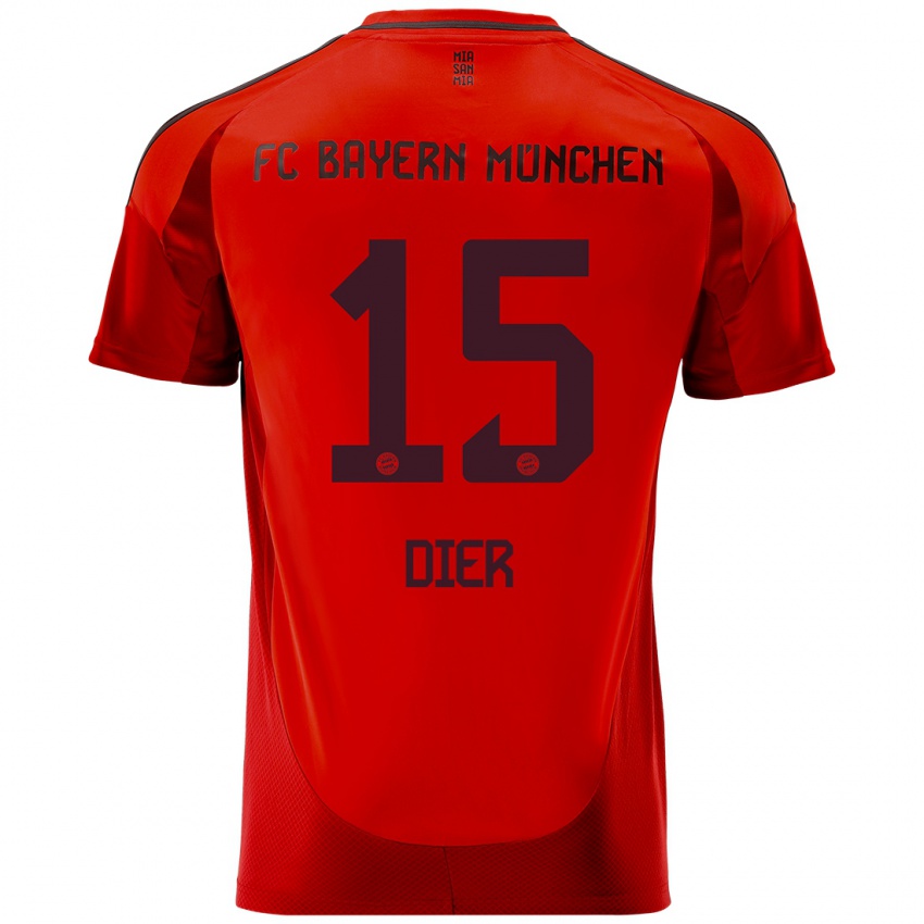 Dětské Eric Dier #15 Červený Domů Hráčské Dresy 2024/25 Dres