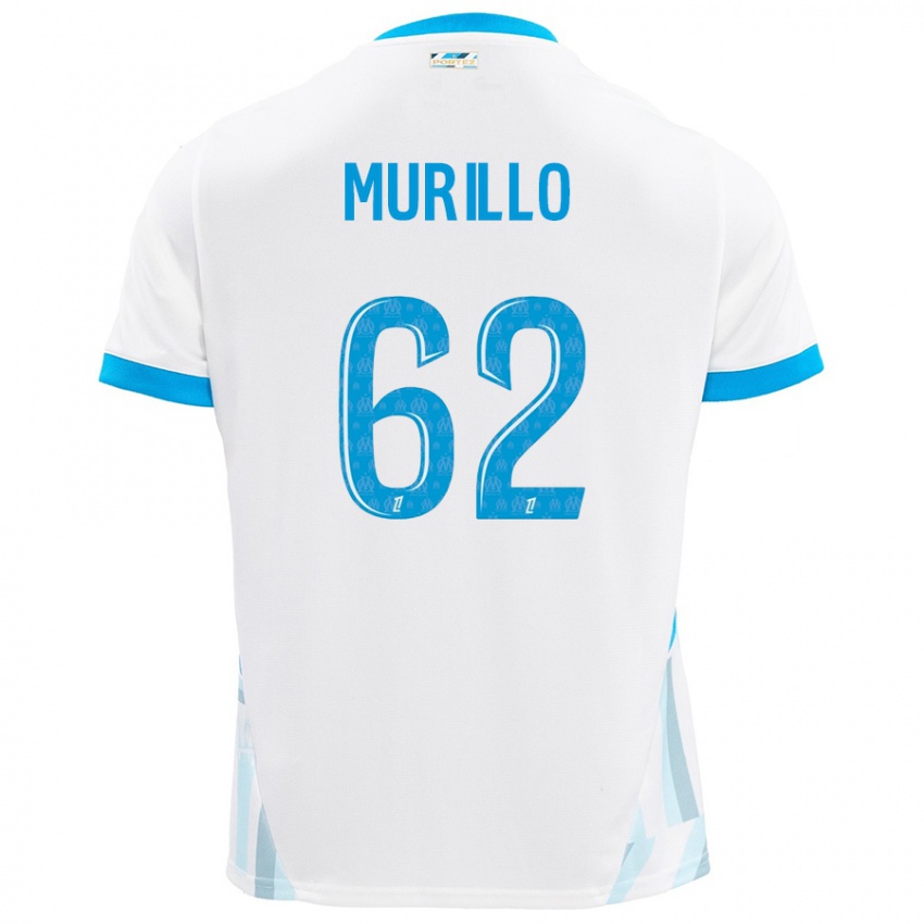 Dětské Amir Murillo #62 Bílá Nebesky Modrá Domů Hráčské Dresy 2024/25 Dres