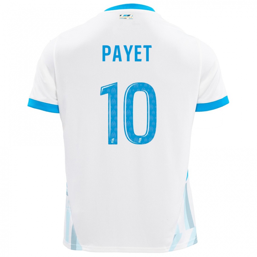 Dětské Dimitri Payet #10 Bílá Nebesky Modrá Domů Hráčské Dresy 2024/25 Dres