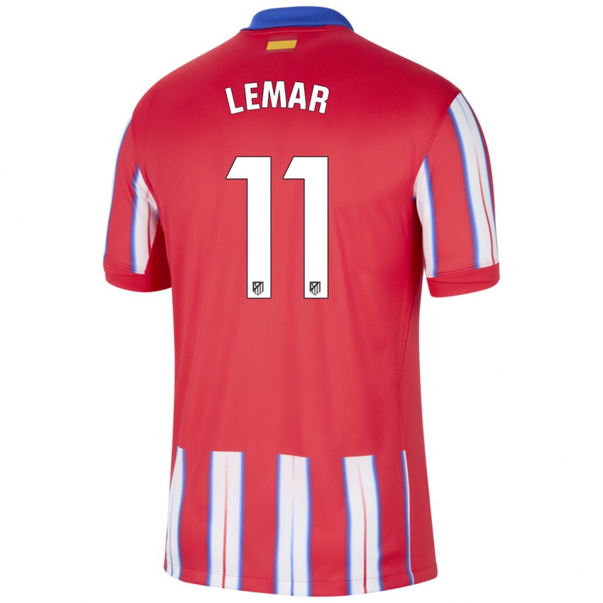 Dětské Thomas Lemar #11 Červená Bílá Modrá Domů Hráčské Dresy 2024/25 Dres