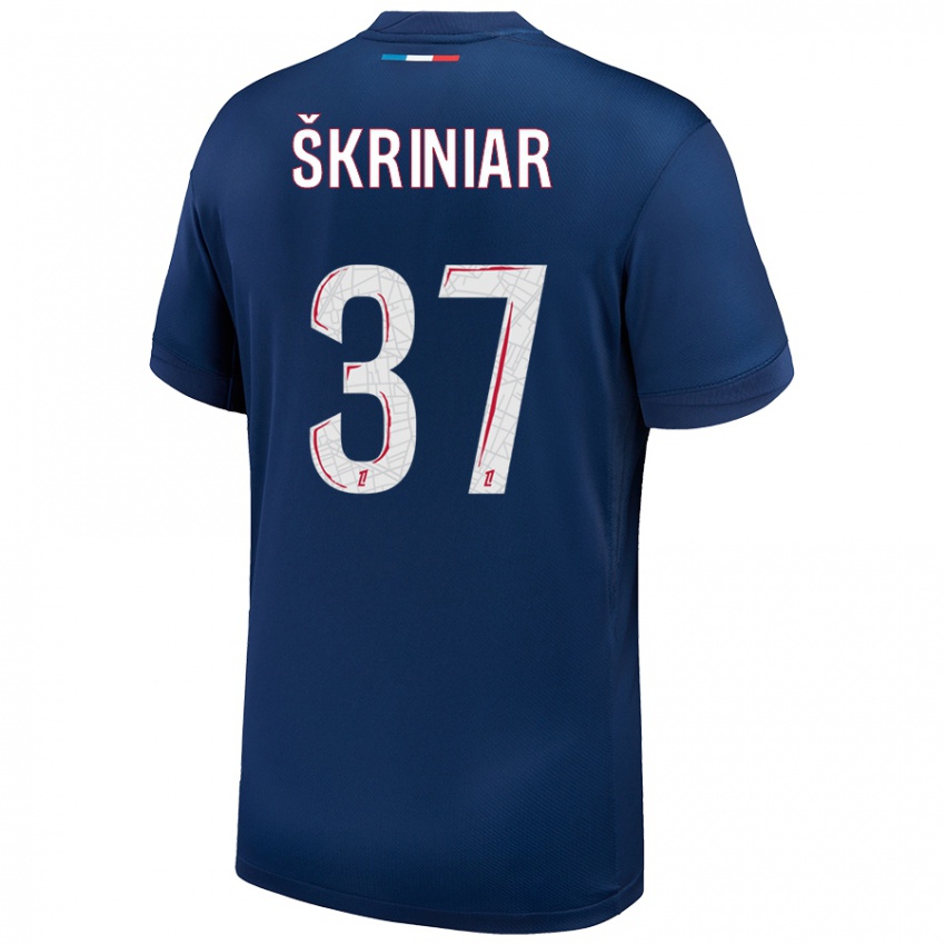 Dětské Milan Skriniar #37 Námořnická Modrá Bílá Domů Hráčské Dresy 2024/25 Dres