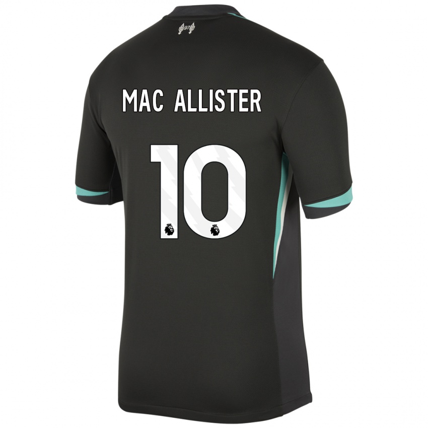 Dětské Alexis Mac Allister #10 Černá Antracitově Bílá Daleko Hráčské Dresy 2024/25 Dres