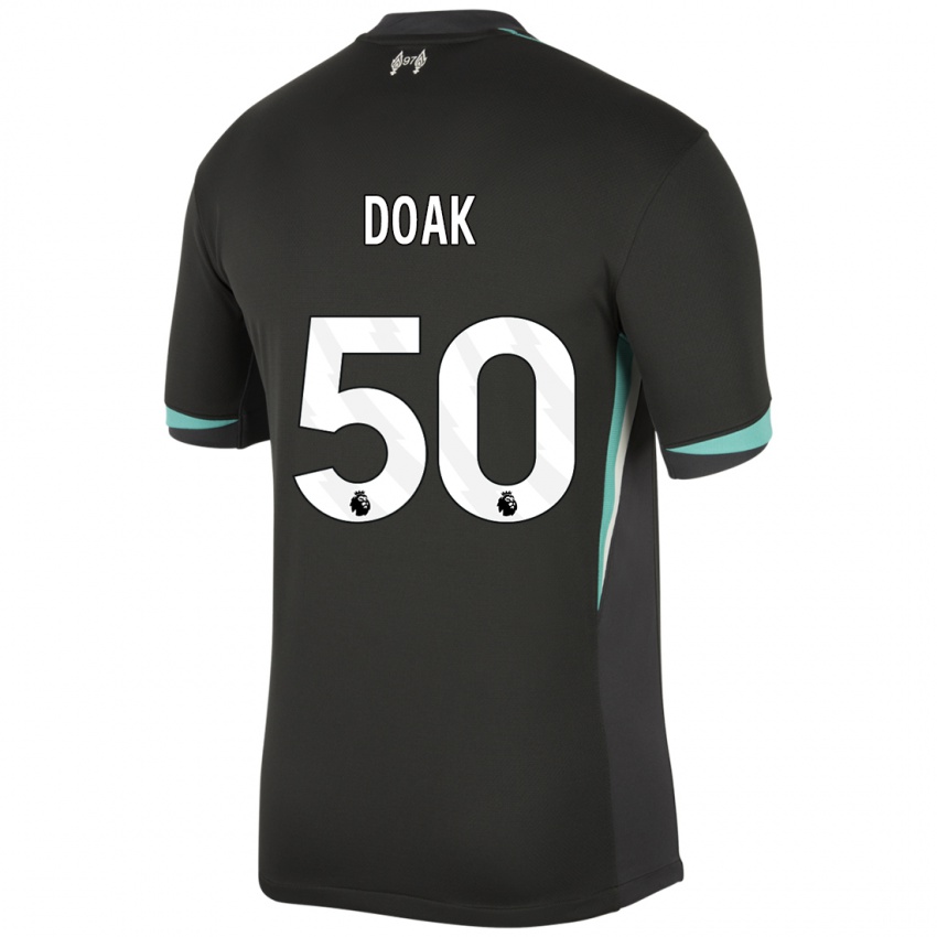 Dětské Ben Doak #50 Černá Antracitově Bílá Daleko Hráčské Dresy 2024/25 Dres