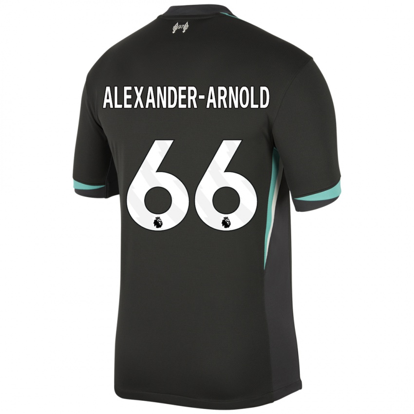 Dětské Trent Alexander-Arnold #66 Černá Antracitově Bílá Daleko Hráčské Dresy 2024/25 Dres