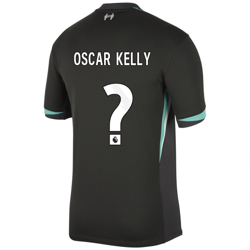 Dětské Oscar Kelly #0 Černá Antracitově Bílá Daleko Hráčské Dresy 2024/25 Dres