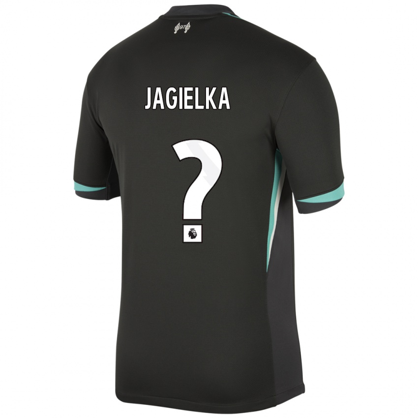 Dětské Zac Jagielka #0 Černá Antracitově Bílá Daleko Hráčské Dresy 2024/25 Dres