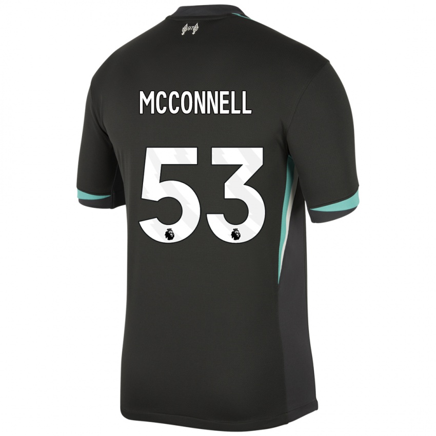 Dětské James Mcconnell #53 Černá Antracitově Bílá Daleko Hráčské Dresy 2024/25 Dres