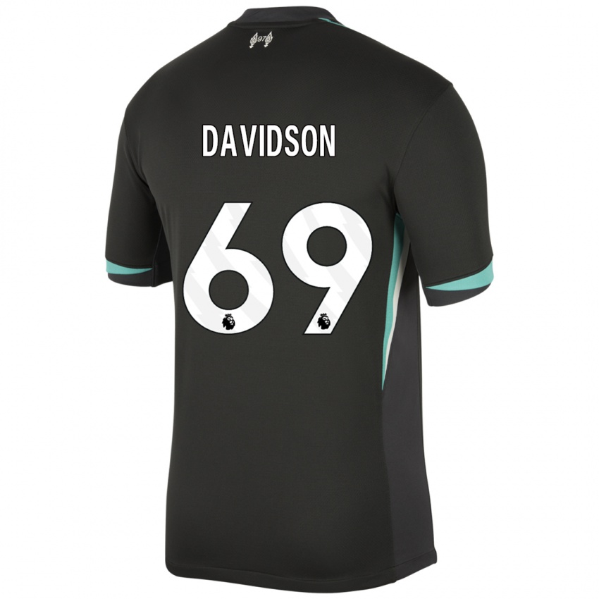 Dětské Josh Davidson #69 Černá Antracitově Bílá Daleko Hráčské Dresy 2024/25 Dres