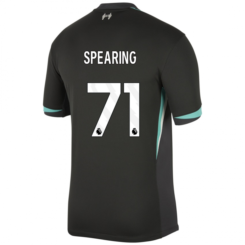 Dětské Jay Spearing #71 Černá Antracitově Bílá Daleko Hráčské Dresy 2024/25 Dres