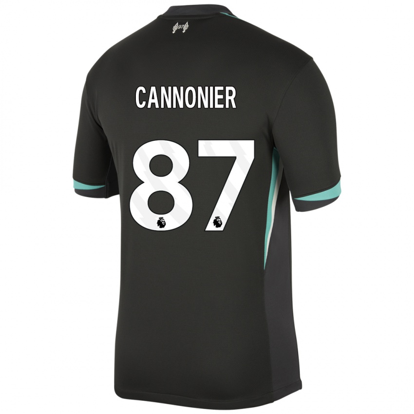 Dětské Oakley Cannonier #87 Černá Antracitově Bílá Daleko Hráčské Dresy 2024/25 Dres