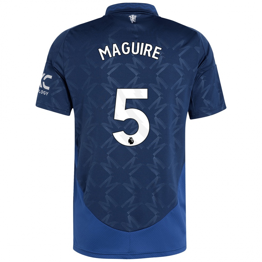 Dětské Harry Maguire #5 Indigo Daleko Hráčské Dresy 2024/25 Dres