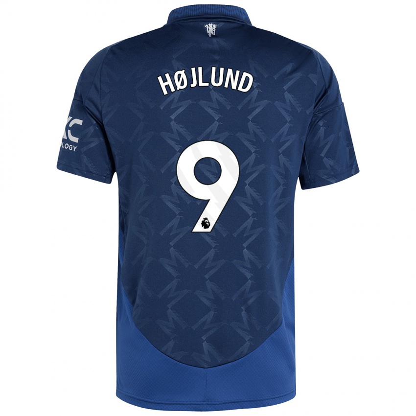 Dětské Rasmus Højlund #9 Indigo Daleko Hráčské Dresy 2024/25 Dres