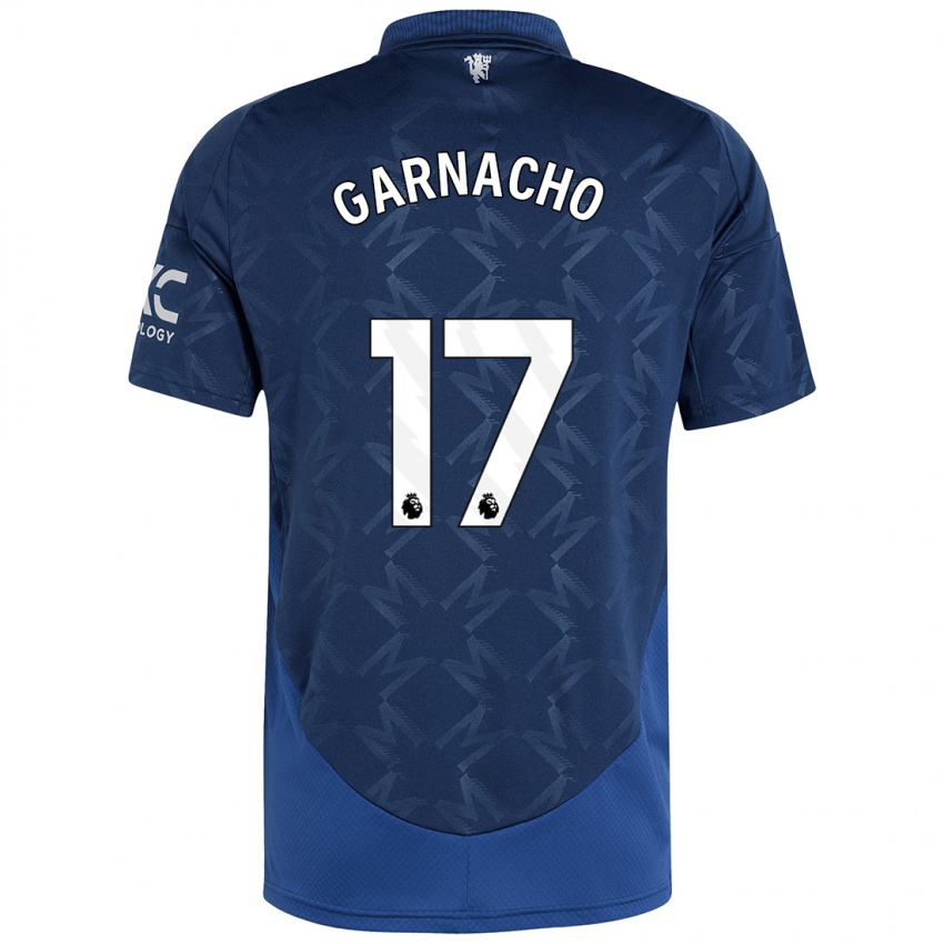 Dětské Alejandro Garnacho #17 Indigo Daleko Hráčské Dresy 2024/25 Dres