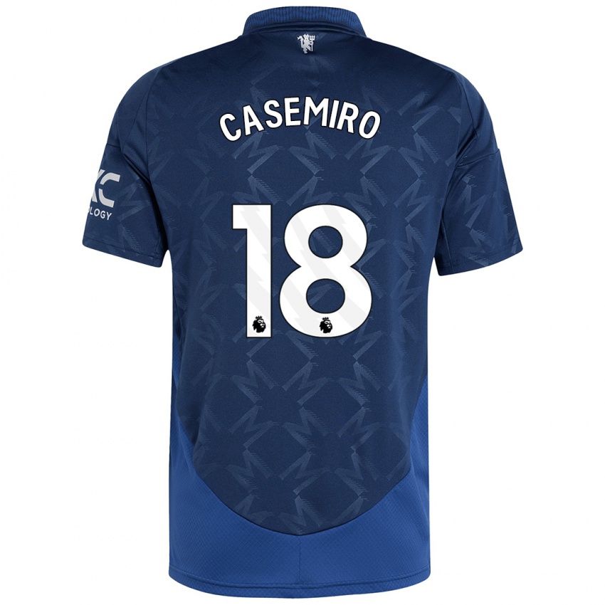 Dětské Casemiro #18 Indigo Daleko Hráčské Dresy 2024/25 Dres