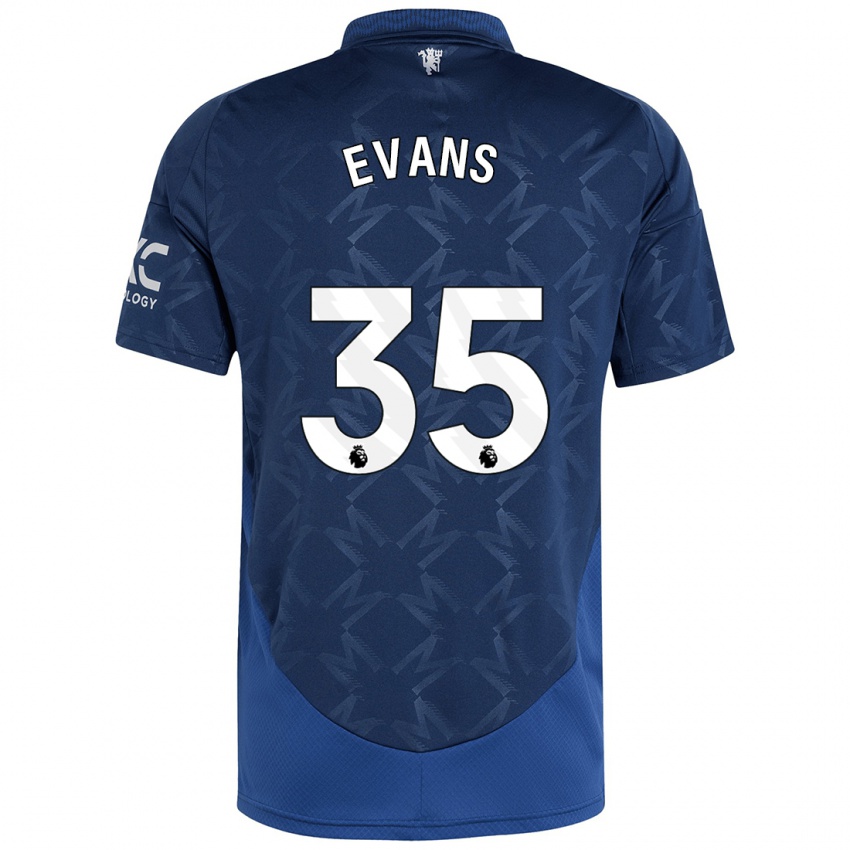 Dětské Jonny Evans #35 Indigo Daleko Hráčské Dresy 2024/25 Dres