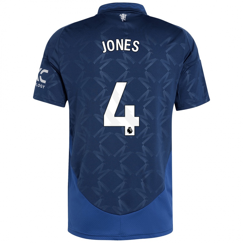 Dětské Phil Jones #4 Indigo Daleko Hráčské Dresy 2024/25 Dres