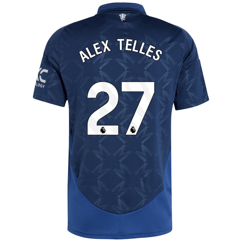 Dětské Alex Nicolao Telles #27 Indigo Daleko Hráčské Dresy 2024/25 Dres