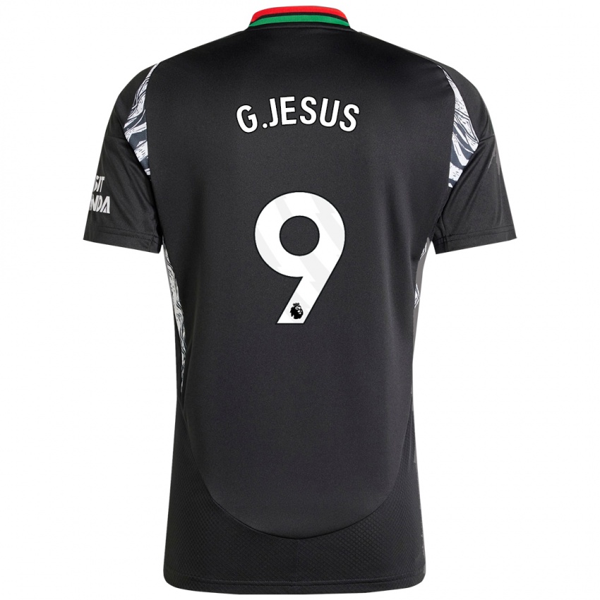 Dětské Gabriel Jesus #9 Černý Daleko Hráčské Dresy 2024/25 Dres