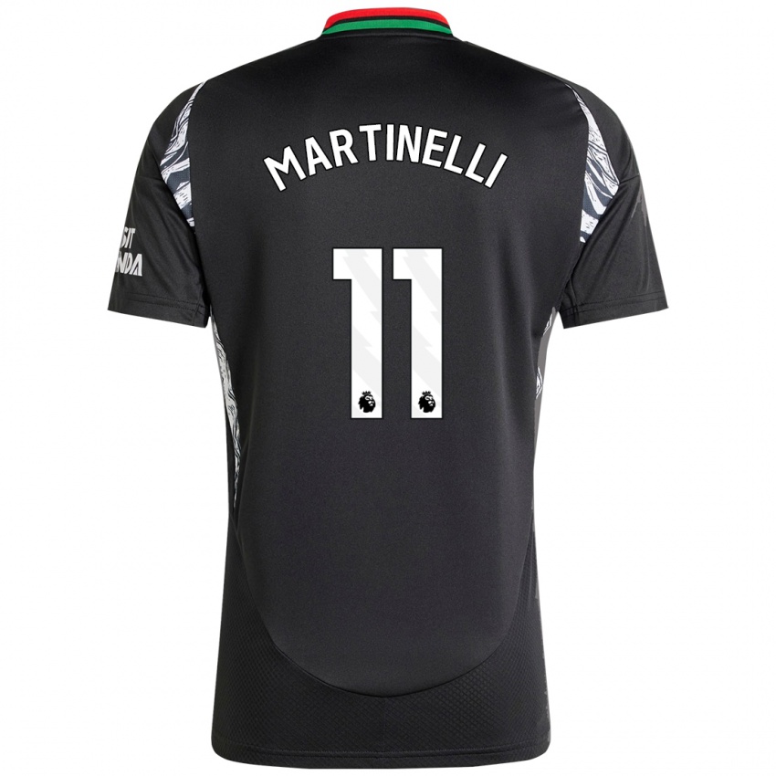 Dětské Gabriel Martinelli #11 Černý Daleko Hráčské Dresy 2024/25 Dres