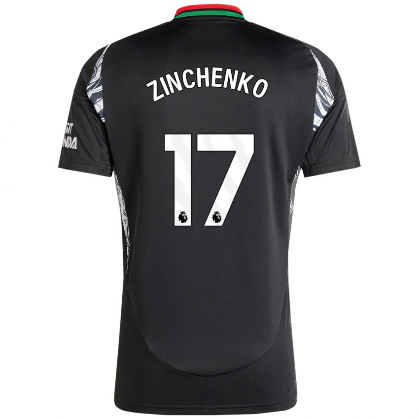 Dětské Oleksandr Zinchenko #17 Černý Daleko Hráčské Dresy 2024/25 Dres