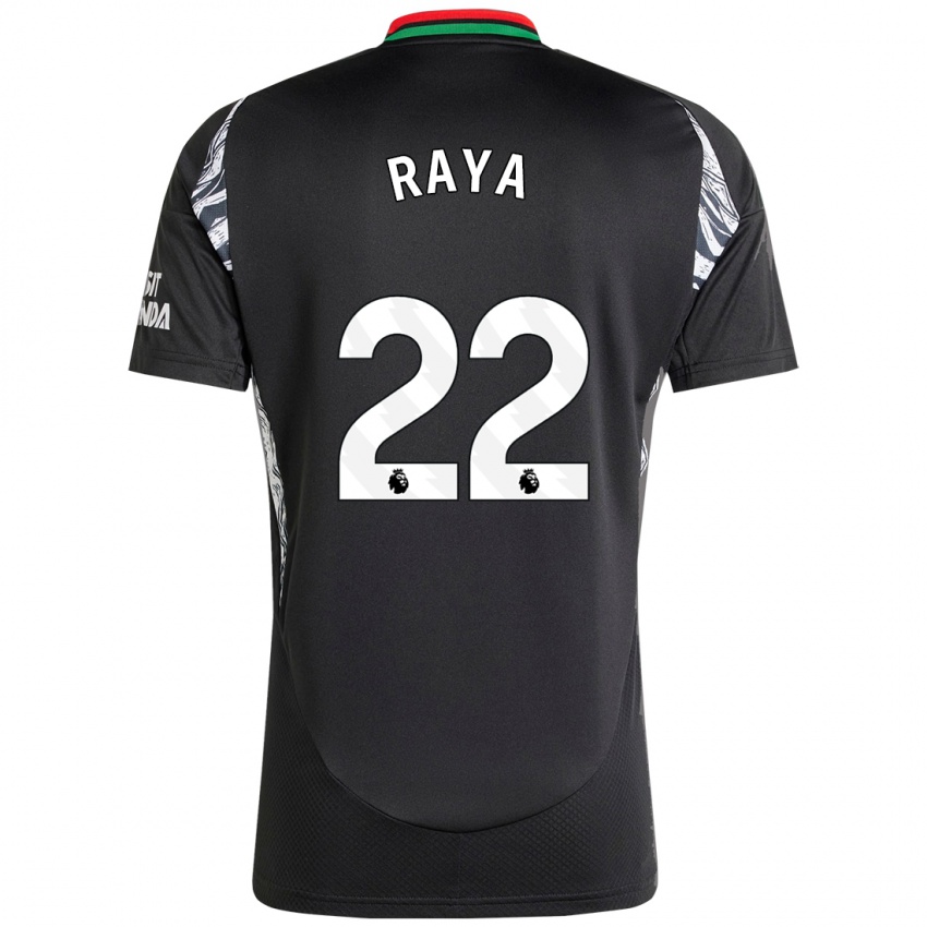 Dětské David Raya #22 Černý Daleko Hráčské Dresy 2024/25 Dres