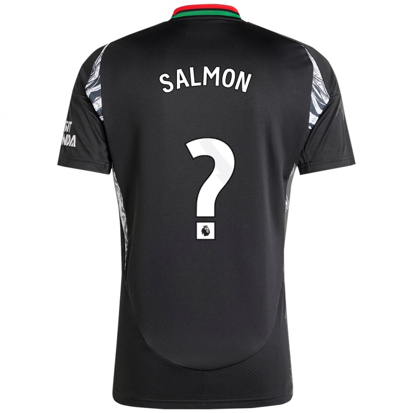 Dětské Marli Salmon #0 Černý Daleko Hráčské Dresy 2024/25 Dres