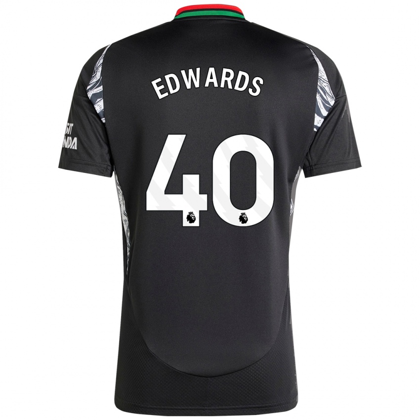 Dětské Khayon Edwards #40 Černý Daleko Hráčské Dresy 2024/25 Dres