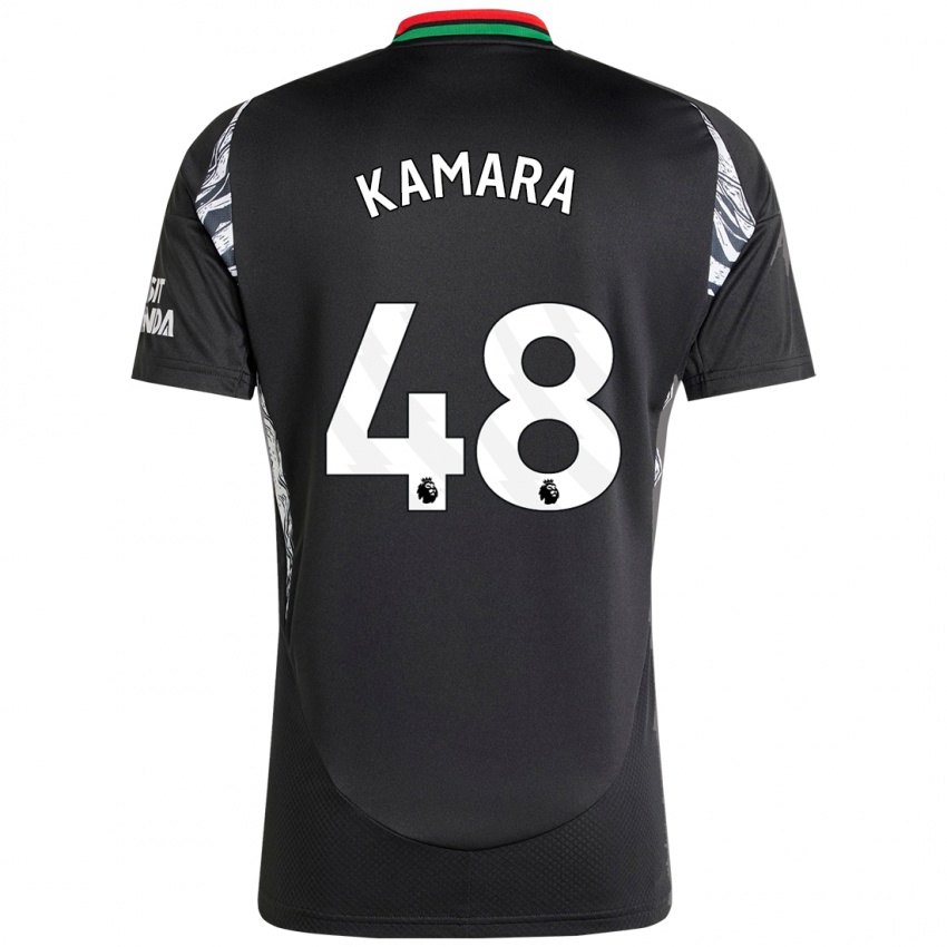 Dětské Osman Kamara #48 Černý Daleko Hráčské Dresy 2024/25 Dres