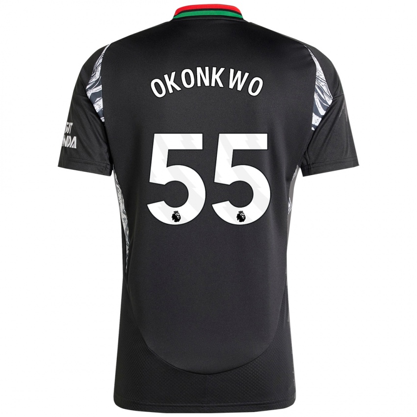 Dětské Brian Okonkwo #55 Černý Daleko Hráčské Dresy 2024/25 Dres