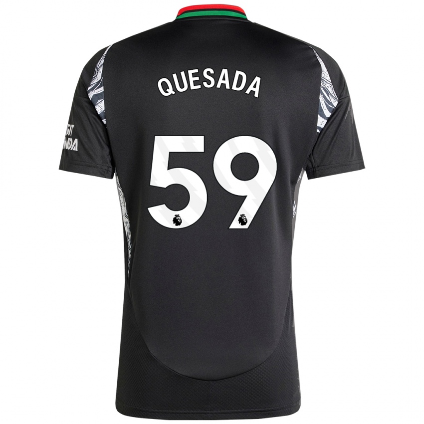 Dětské Elián Quesada #59 Černý Daleko Hráčské Dresy 2024/25 Dres