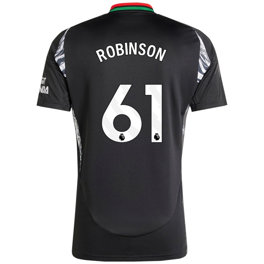 Dětské Josh Robinson #61 Černý Daleko Hráčské Dresy 2024/25 Dres