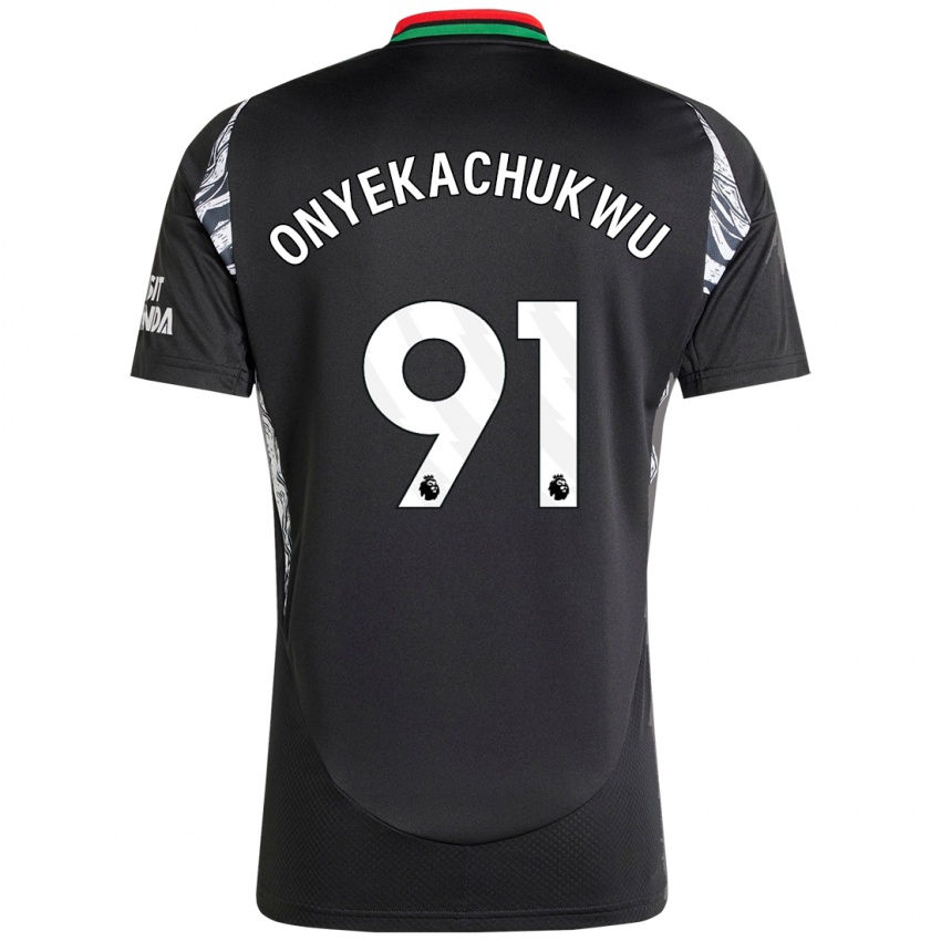 Dětské Samuel Onyekachukwu #91 Černý Daleko Hráčské Dresy 2024/25 Dres