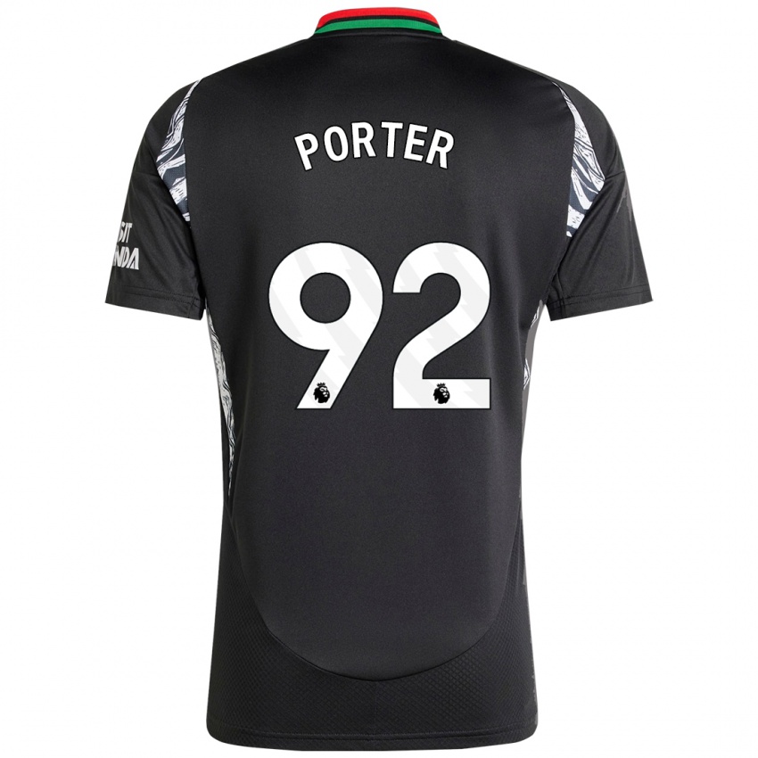 Dětské Jack Porter #92 Černý Daleko Hráčské Dresy 2024/25 Dres