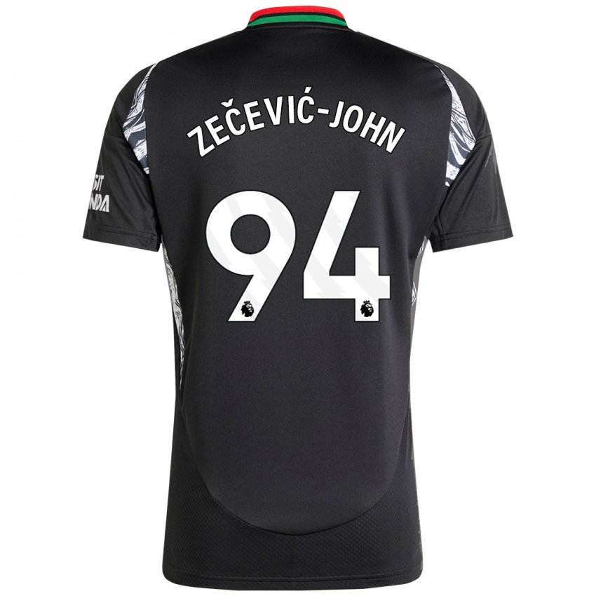 Dětské Louis Zečević-John #94 Černý Daleko Hráčské Dresy 2024/25 Dres