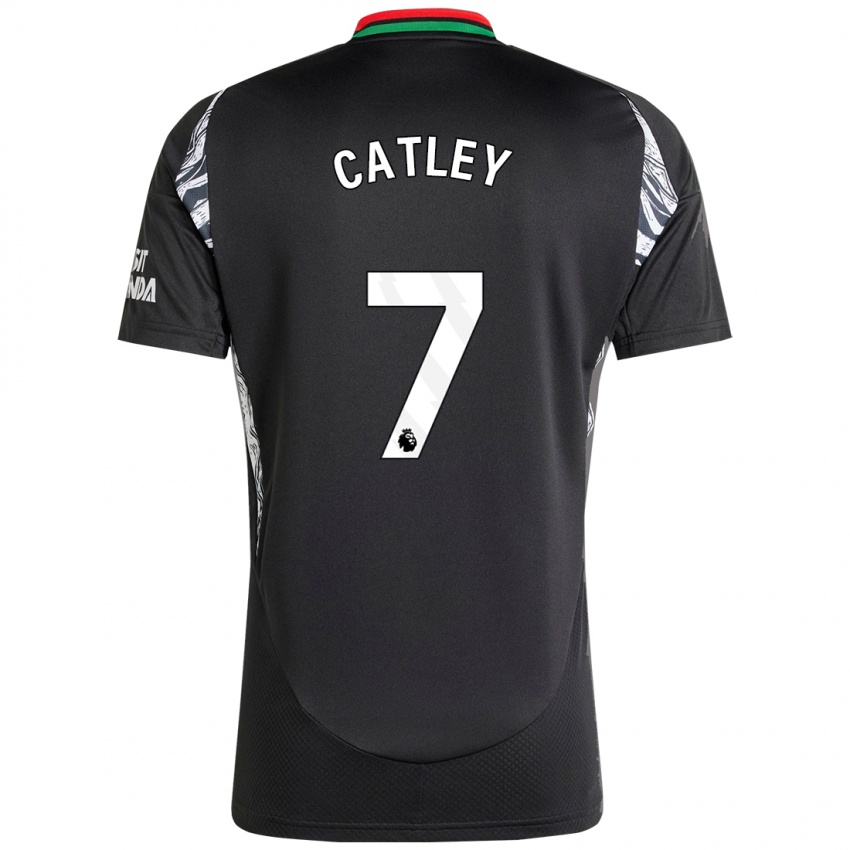 Dětské Stephanie Catley #7 Černý Daleko Hráčské Dresy 2024/25 Dres