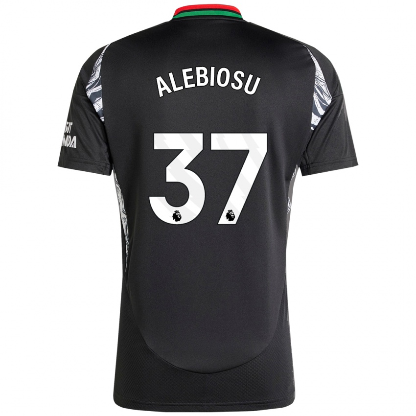 Dětské Ryan Alebiosu #37 Černý Daleko Hráčské Dresy 2024/25 Dres