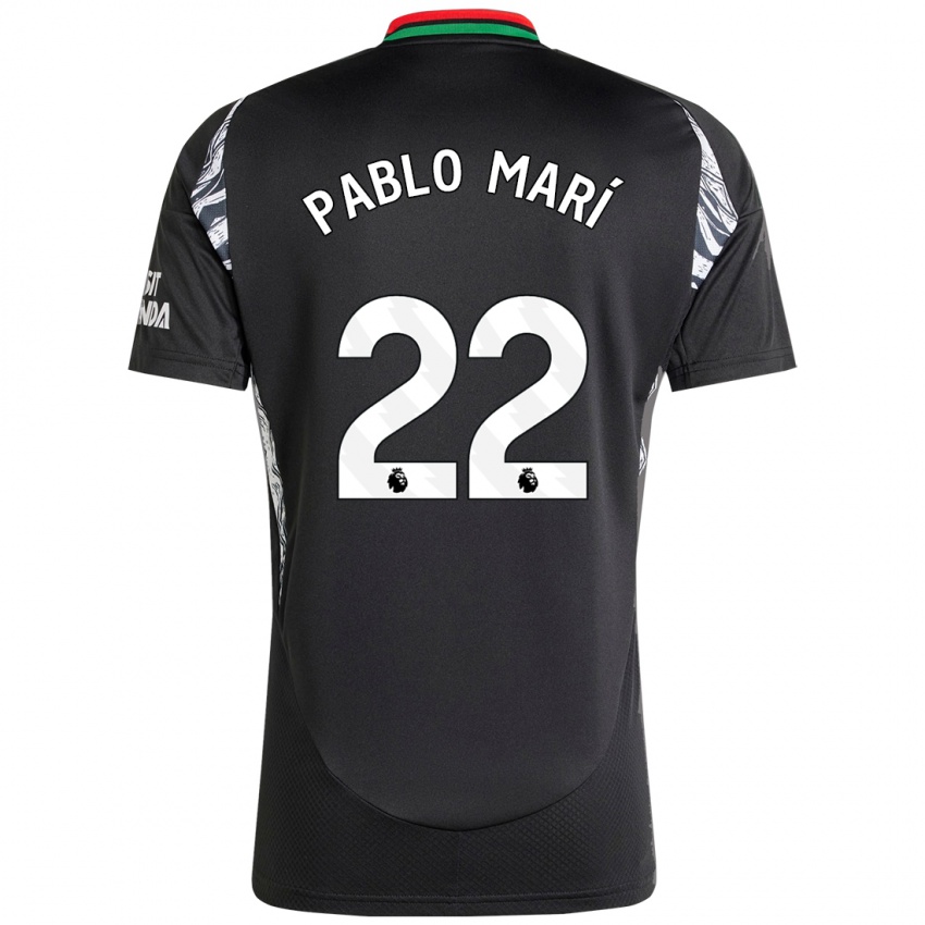 Dětské Pablo Mari #22 Černý Daleko Hráčské Dresy 2024/25 Dres