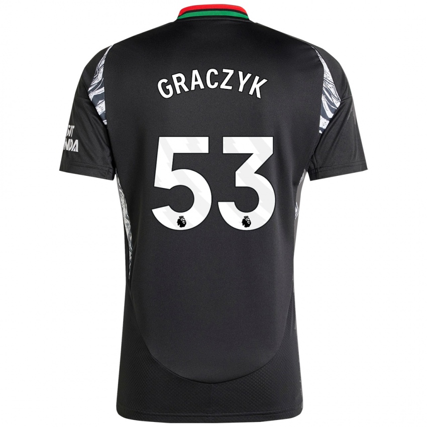 Dětské Hubert Graczyk #53 Černý Daleko Hráčské Dresy 2024/25 Dres