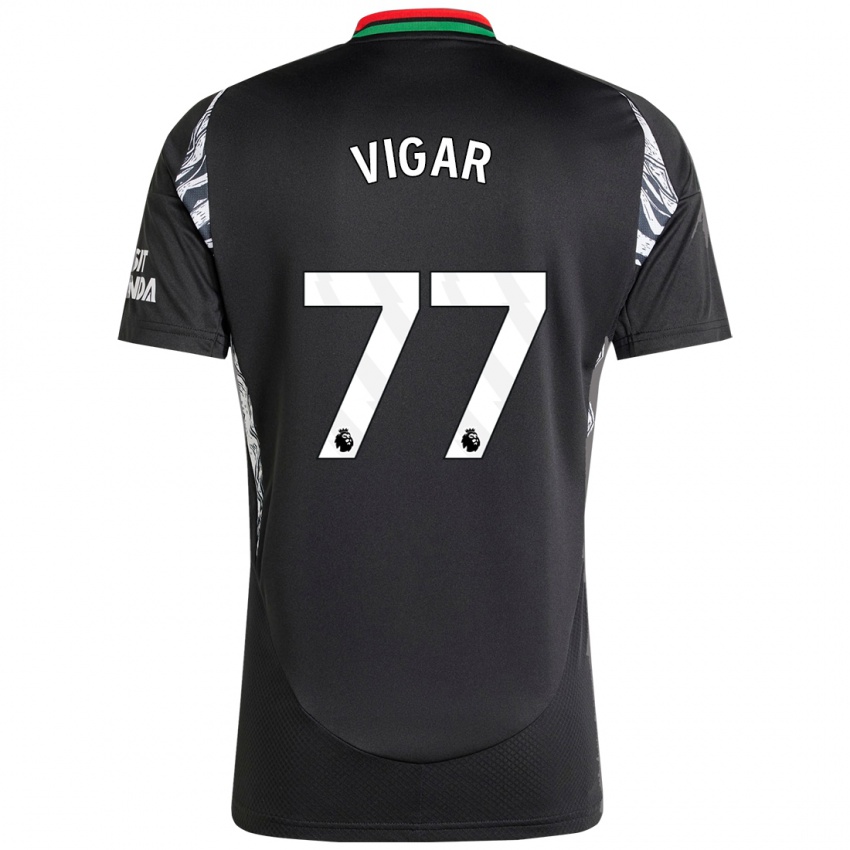 Dětské Billy Vigar #77 Černý Daleko Hráčské Dresy 2024/25 Dres