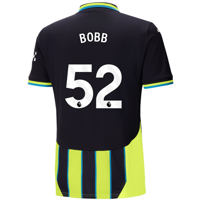 Dětské Oscar Bobb #52 Modrá Žlutá Daleko Hráčské Dresy 2024/25 Dres