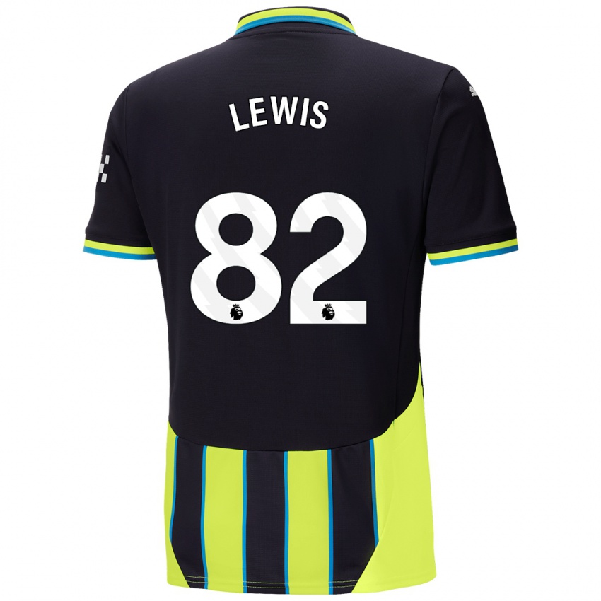 Dětské Rico Lewis #82 Modrá Žlutá Daleko Hráčské Dresy 2024/25 Dres